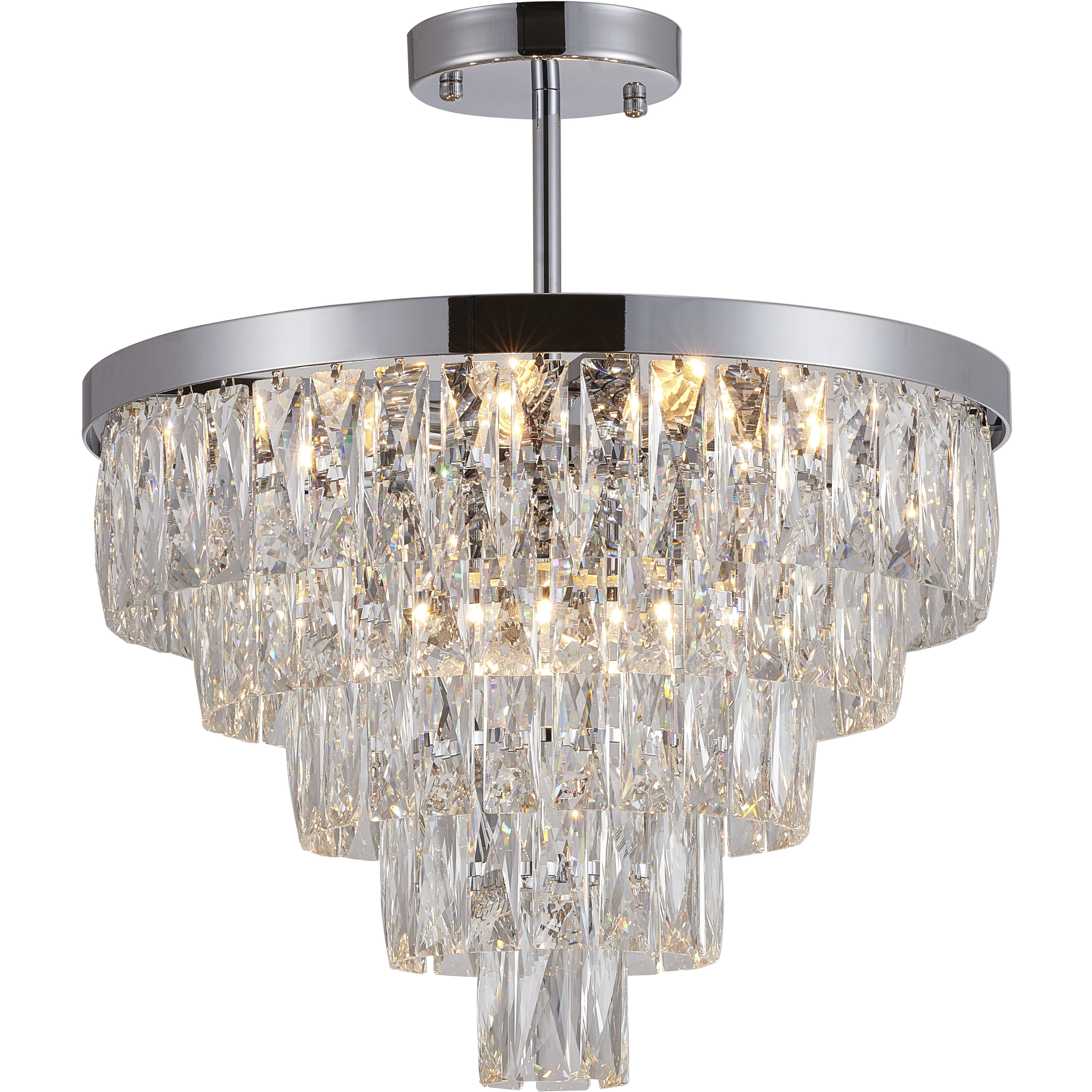 Canada 12 Light 19.7 inch Chrome Chandelier Ceiling Light